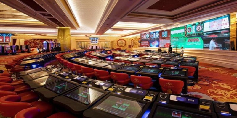 Không gian casino cực kỳ sang trọng và chuyên nghiệp